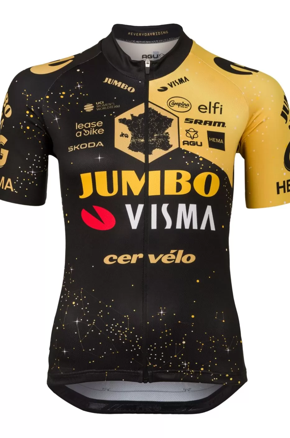 AGU Shirts | Velodrome Tour De France 2023 Fietsshirt Team Jumbo-Visma Dames