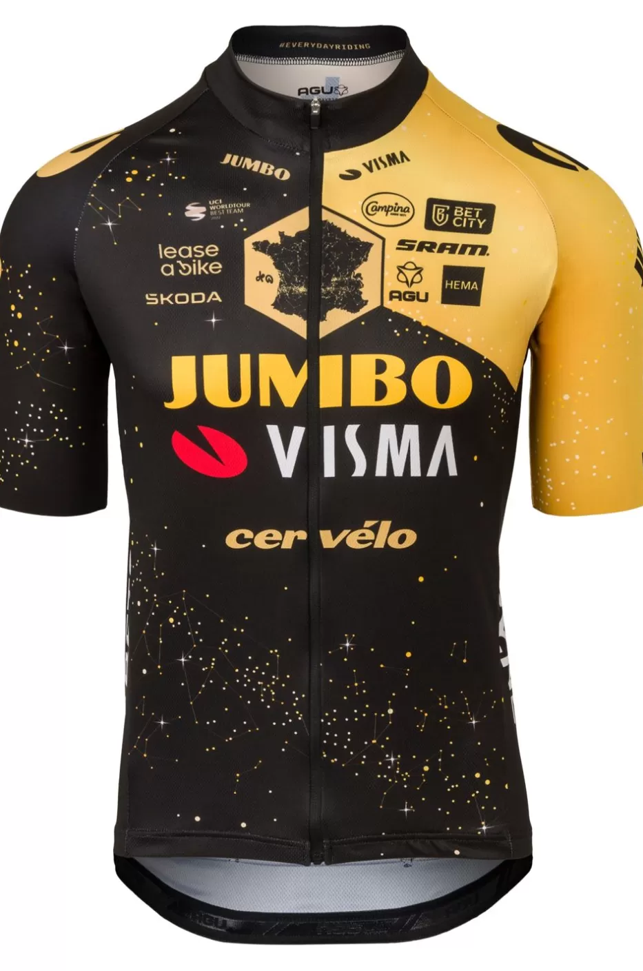 AGU Shirts | Velodrome Tour De France 2023 Fietsshirt Team Jumbo-Visma Heren